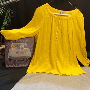Banana Republic Size Small Deep Yellow Blouse